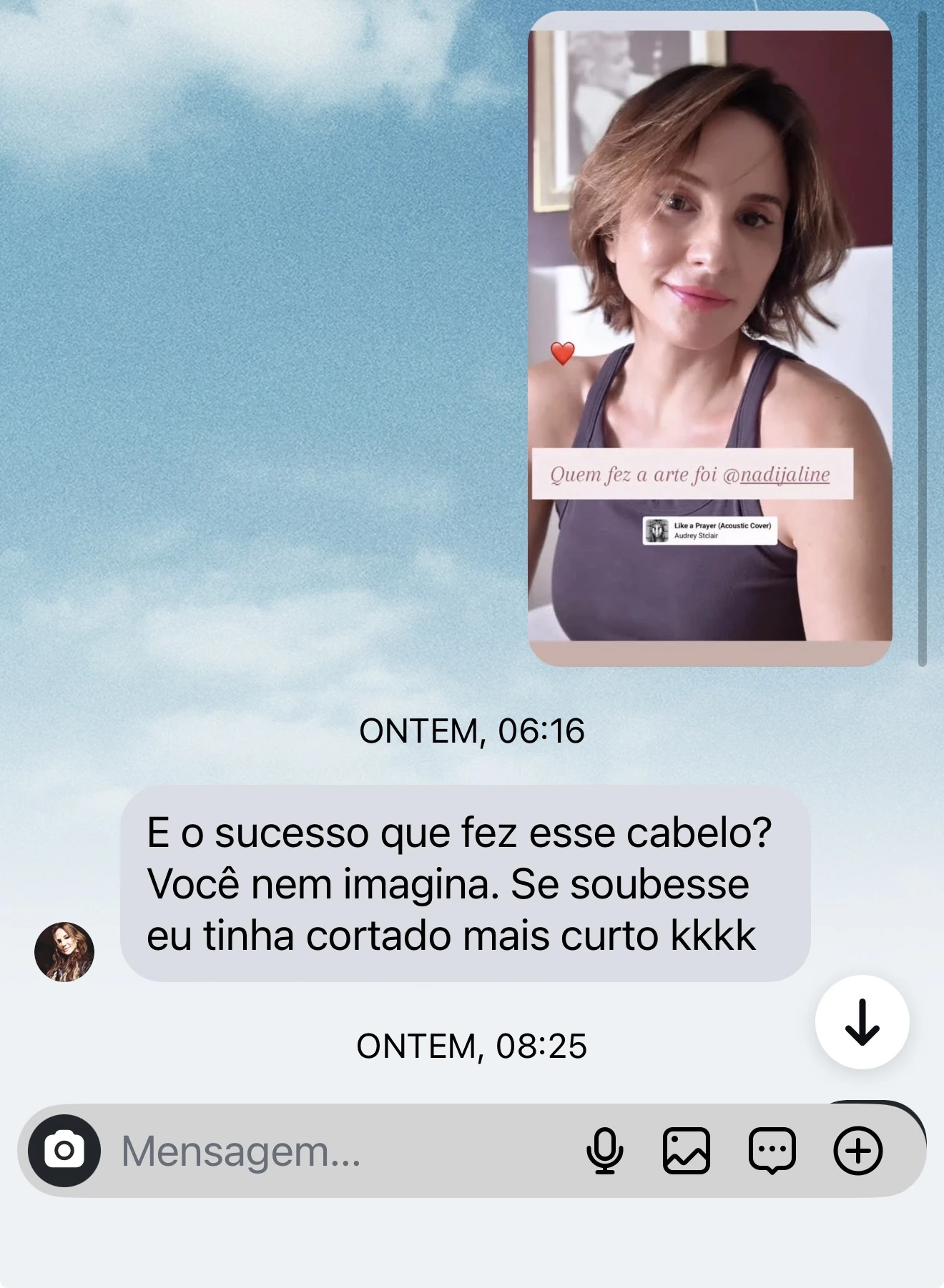 Depoimento de cliente da Nadijaline