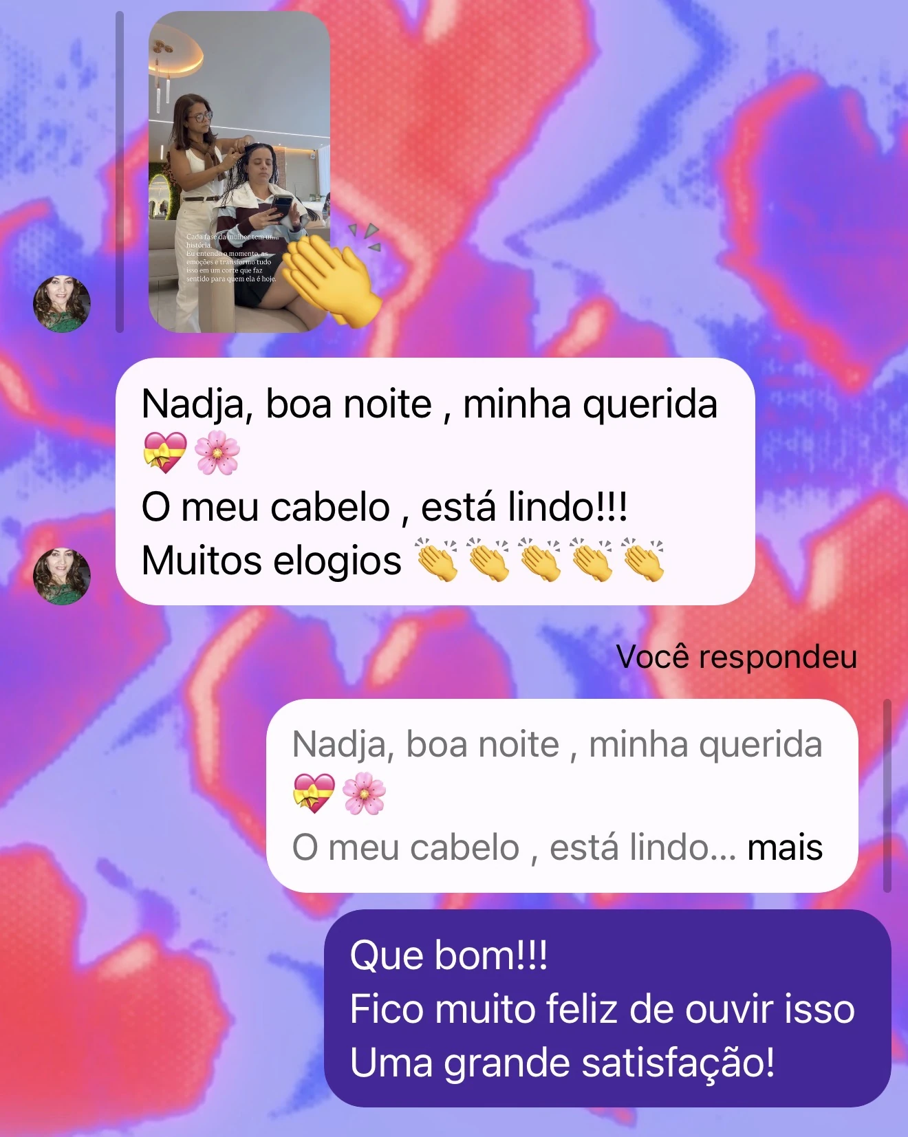 Depoimento sobre atendimento