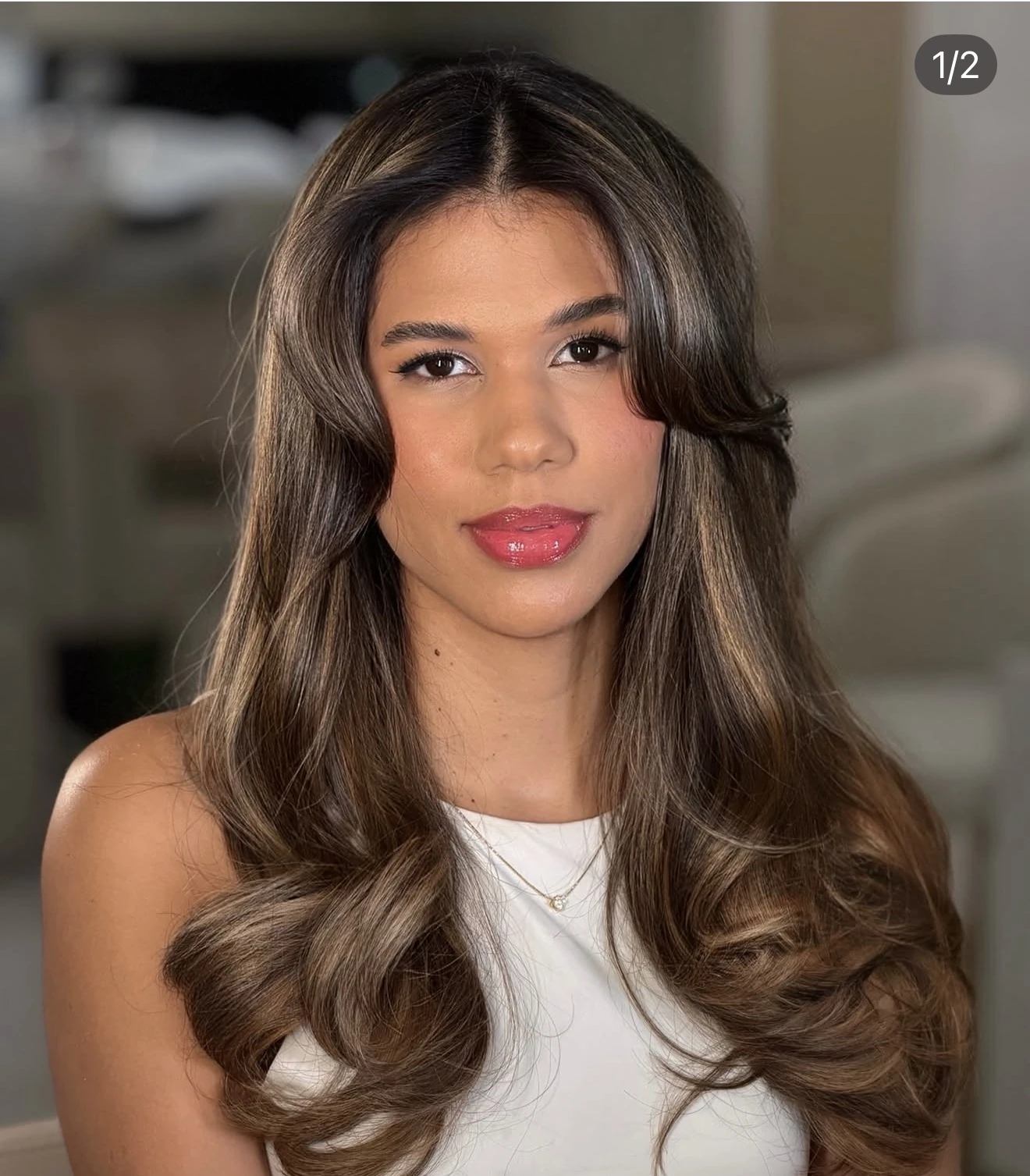 Cabelo com iluminado sofisticado